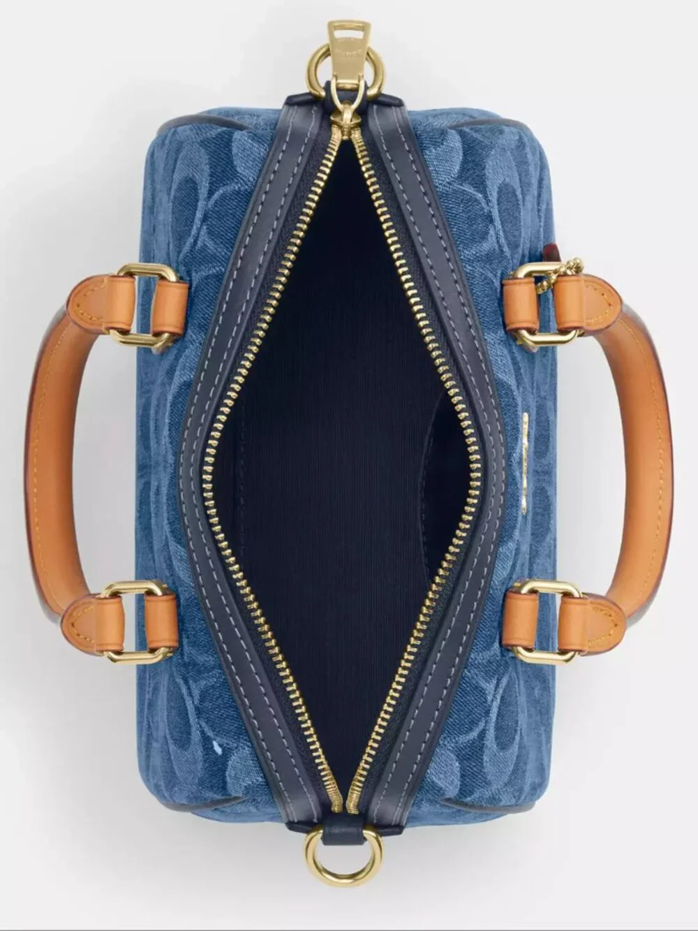 Mini Rowan Crossbody Bag In Signature Denim CDQ36 - Picture 11 of 11